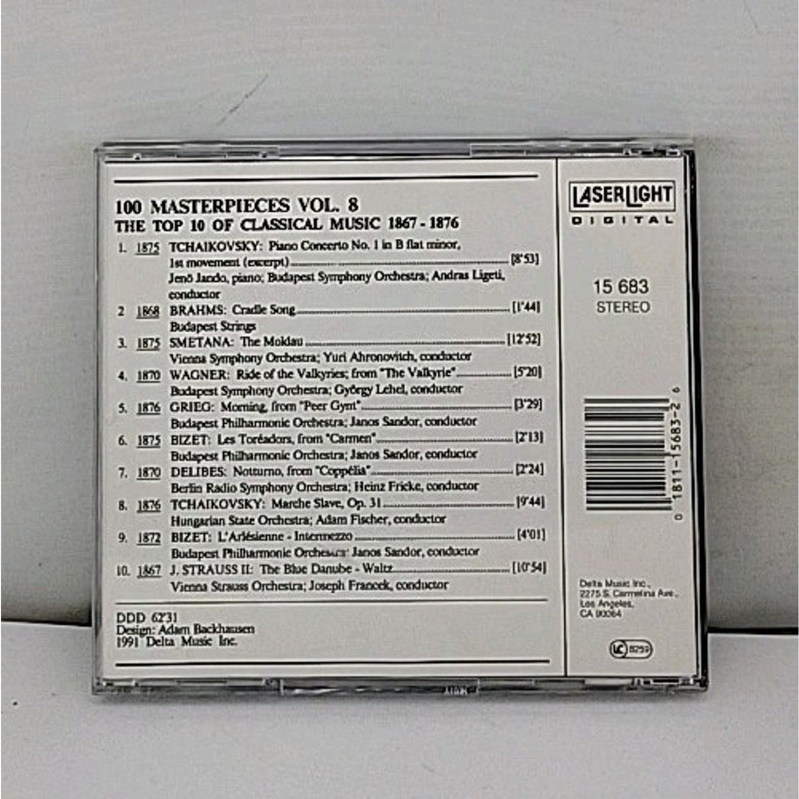 The Top 10 of Classical Music Vol. 8-1867-1876 by Various (CD, 1991)