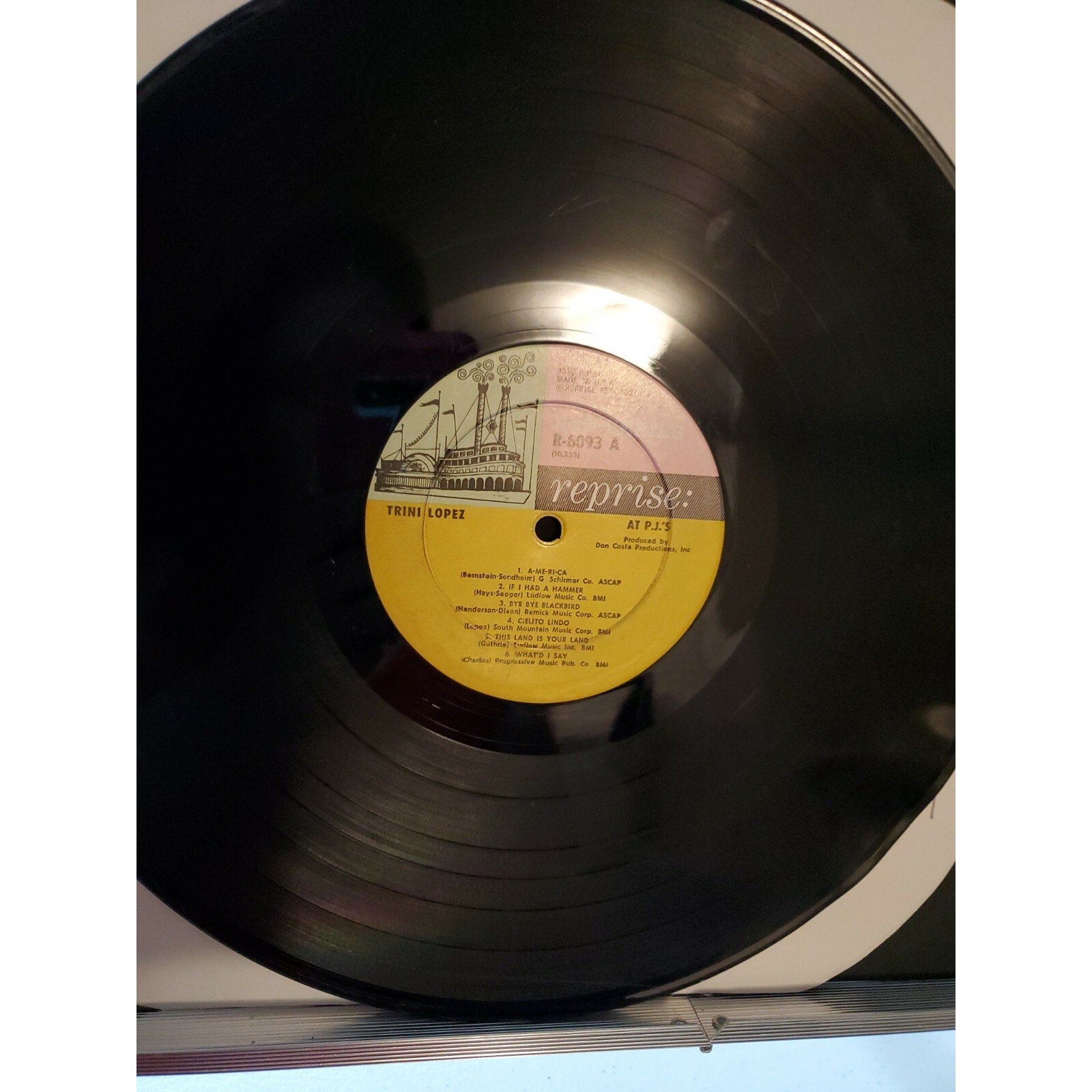TRINI LOPEZ AT PJ'S ALBUM 1963 MONO REPRISE RECORDS R-6093 LIVE RECORDING