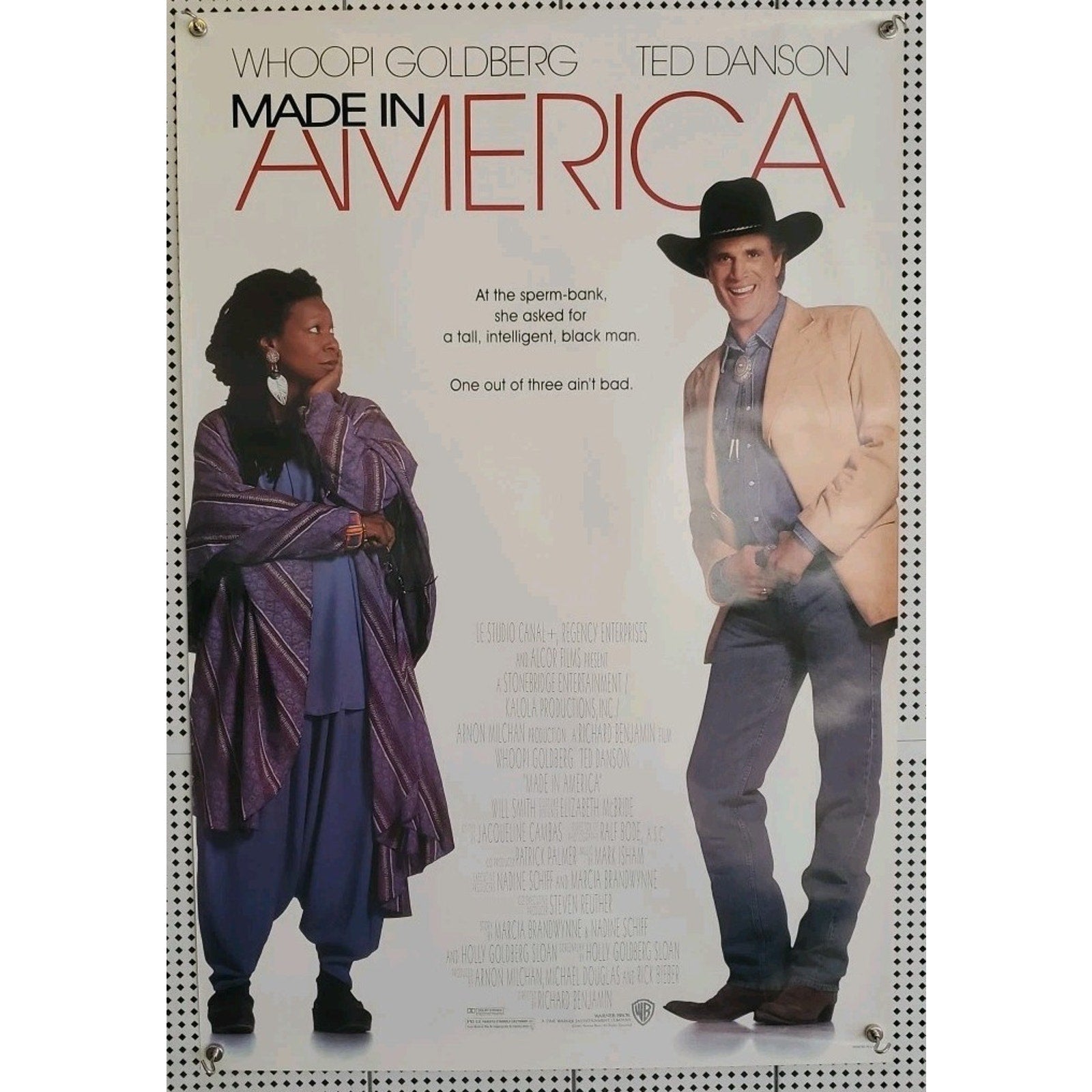 Made In America Movie Poster Double~Sided Original 27x40 Whoopi Goldberg 1993