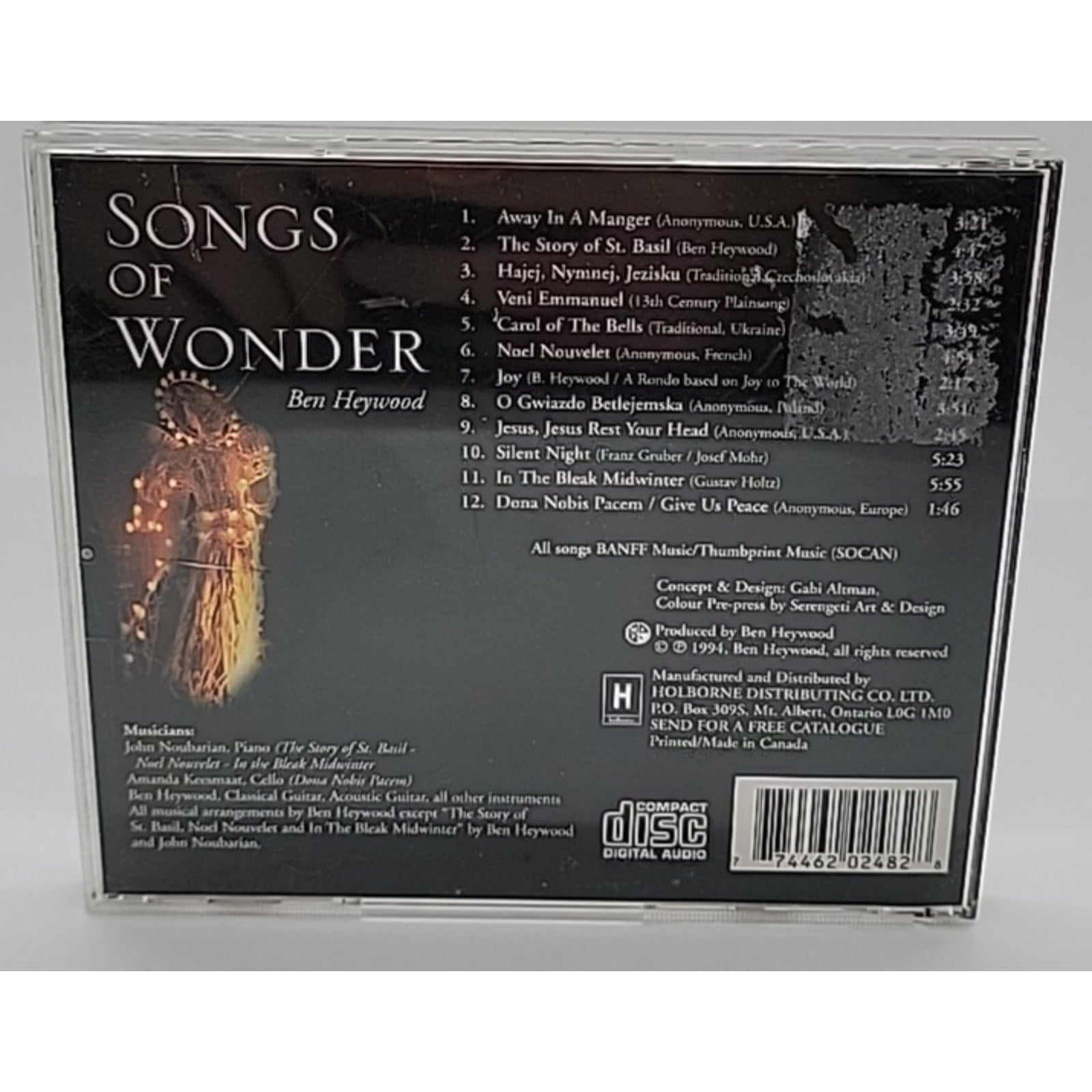 Songs Of Wonder Ben Heywood CD