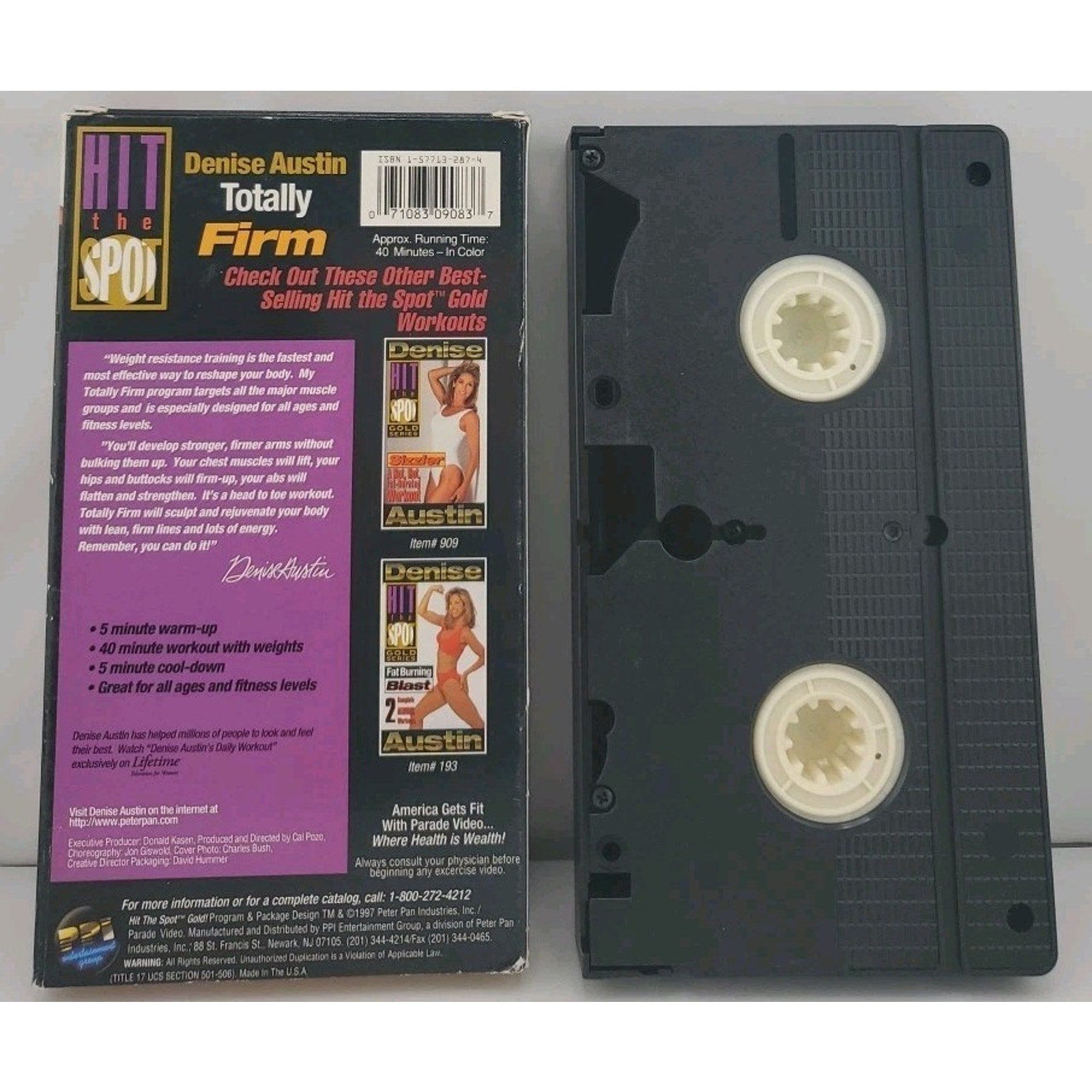 Denise Austin - Hit the Spot Gold Series: Totally Firm (VHS, 1997)