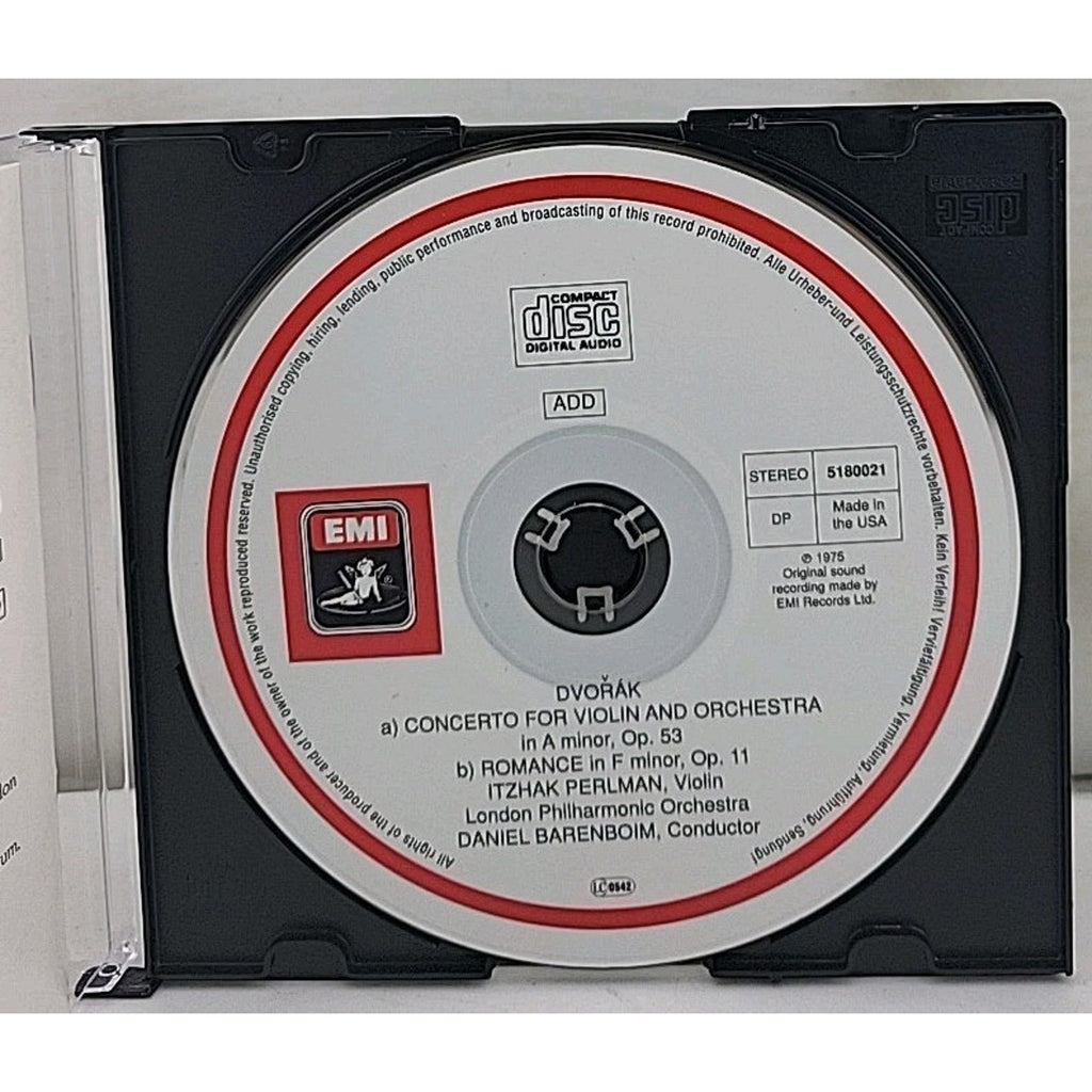 Dvorak: Violin Concerto Romance: Perlman - Audio CD