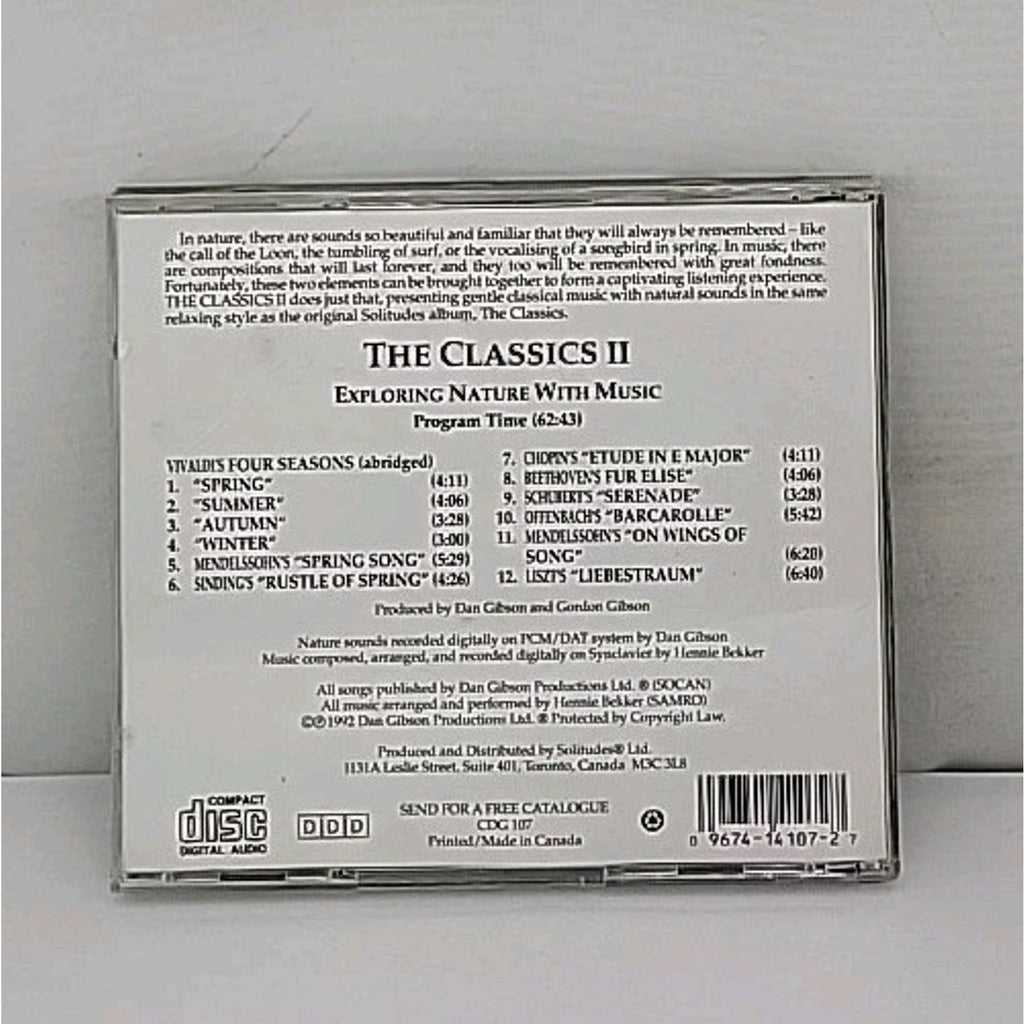 Dan Gibson's Solitudes The Classics II CD 1992 Nature Music Classical