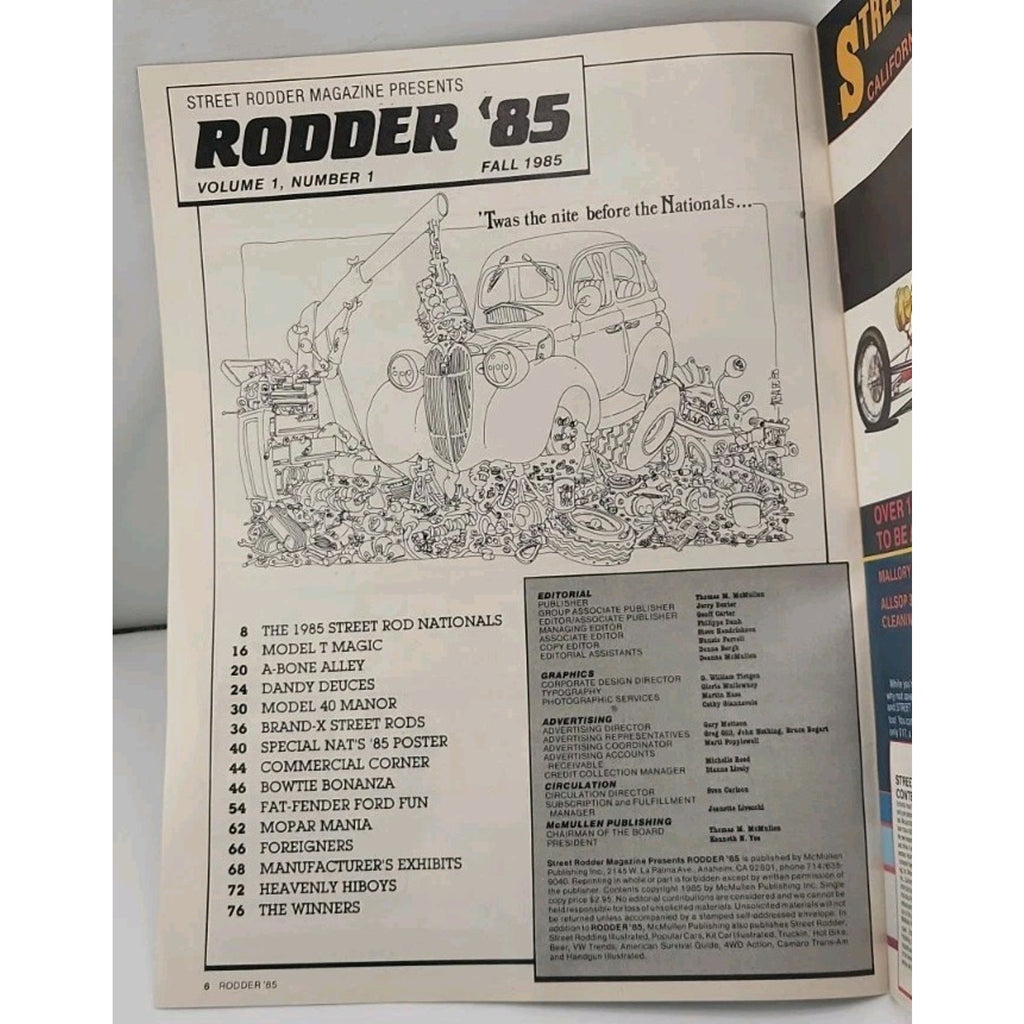 Street Rodder Magazine - Fall 1985 - Volume 1 Number 1