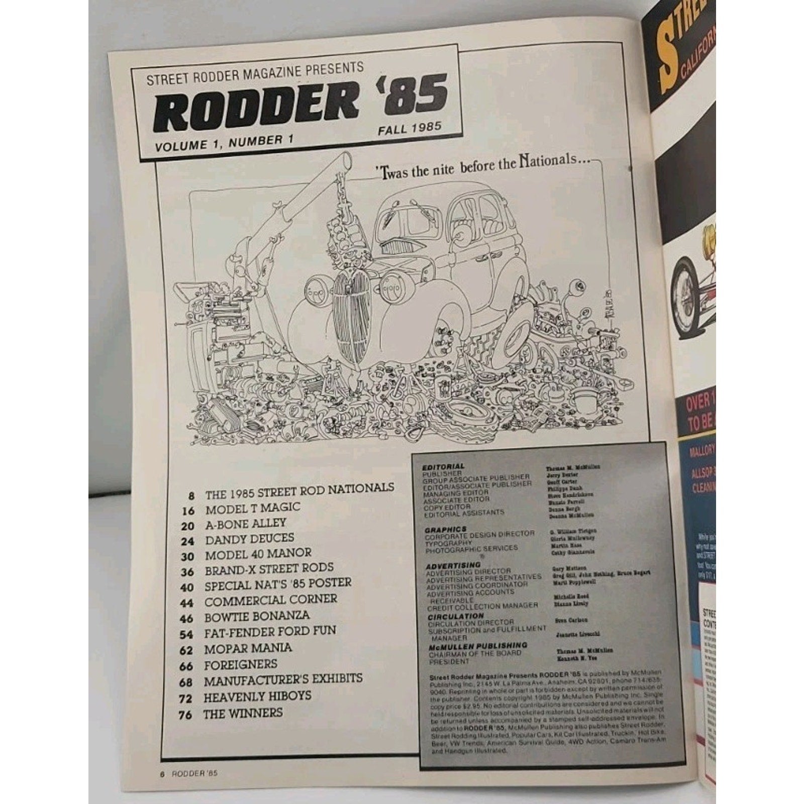 Street Rodder Magazine - Fall 1985 - Volume 1 Number 1