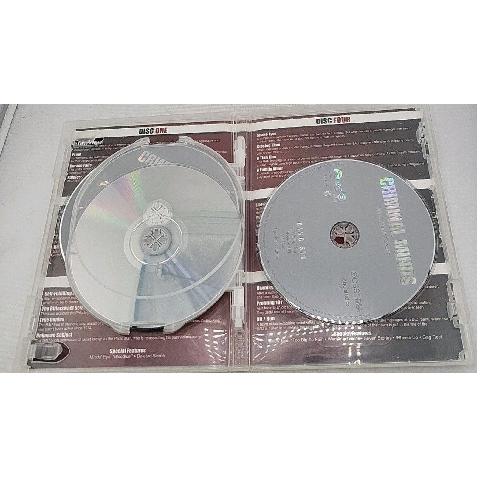 Criminal Minds: Season 07 (DVD, 2011) Missing Disc 5