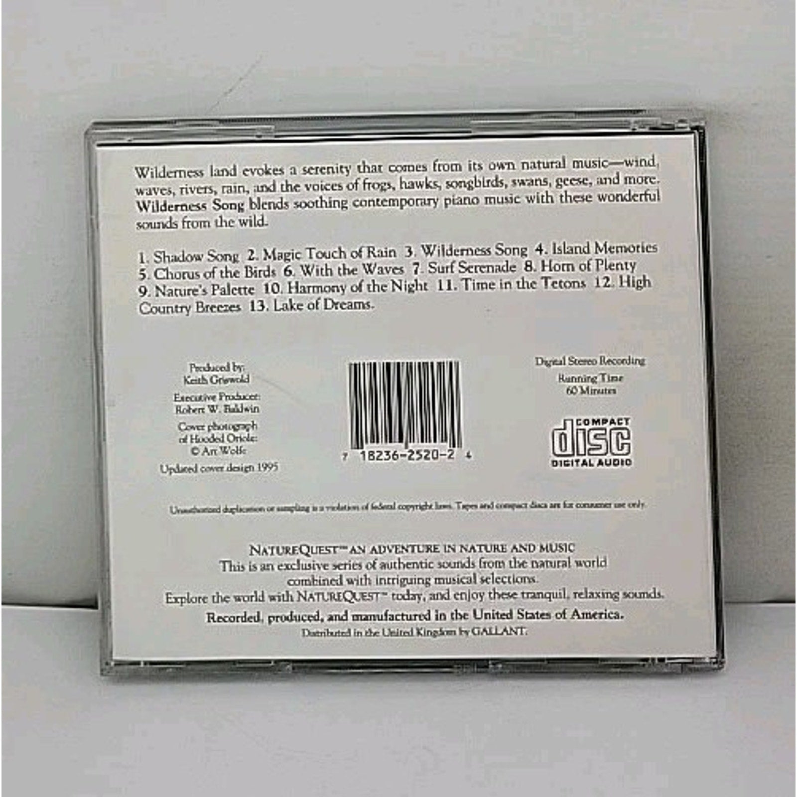 NatureQuest - Wilderness Song [CD 1994] An Adventure In Nature And Music