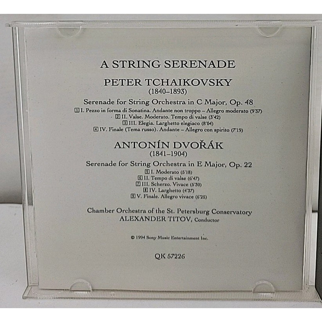 String Serenade by Tchaikovsky / Dvorak (CD, 1994)