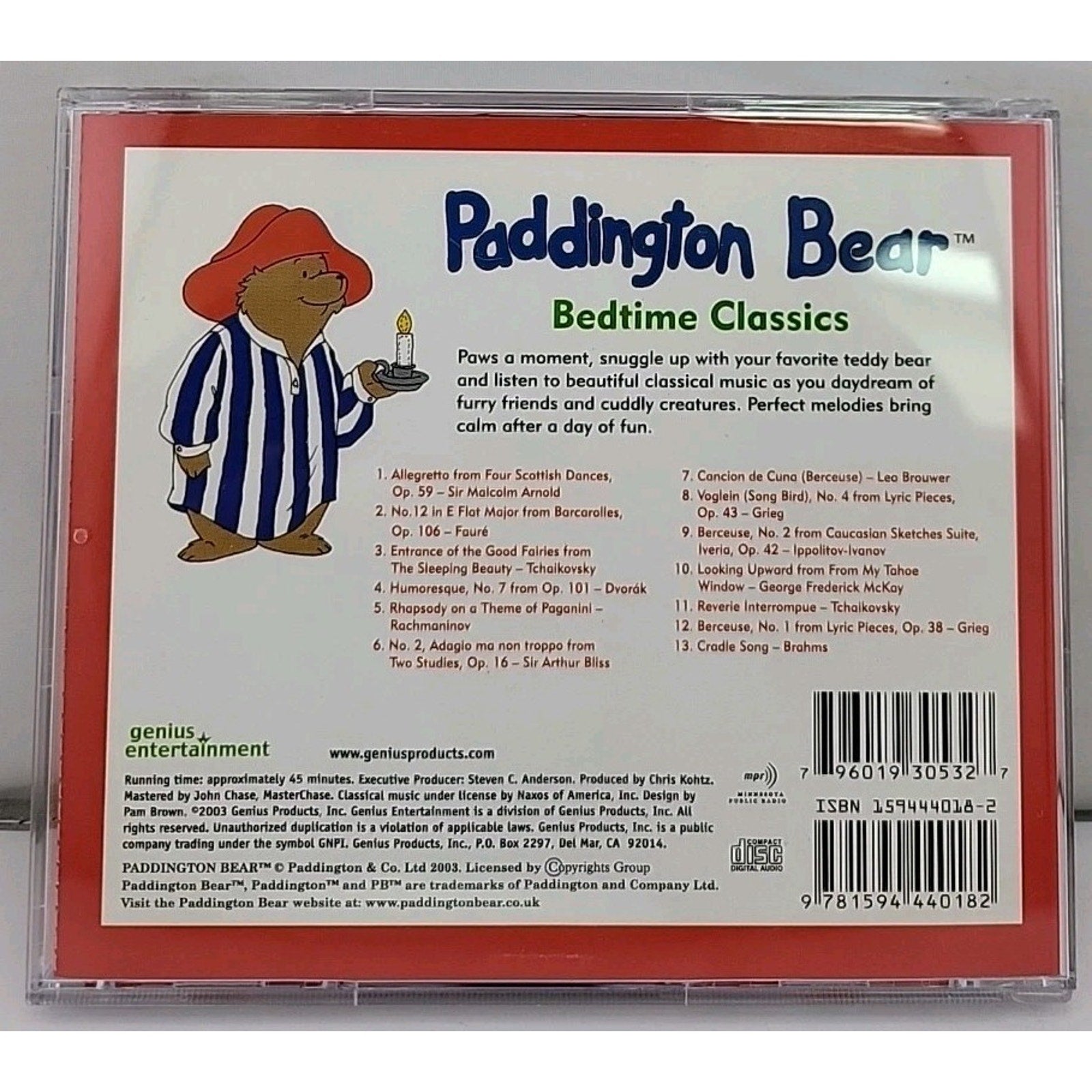 Paddington Bear - Bedtime Classics - CD -