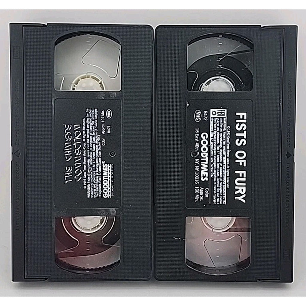 Bruce Lee VHS Collector Series 2 Pack Fists of Fury Chinese Connection
