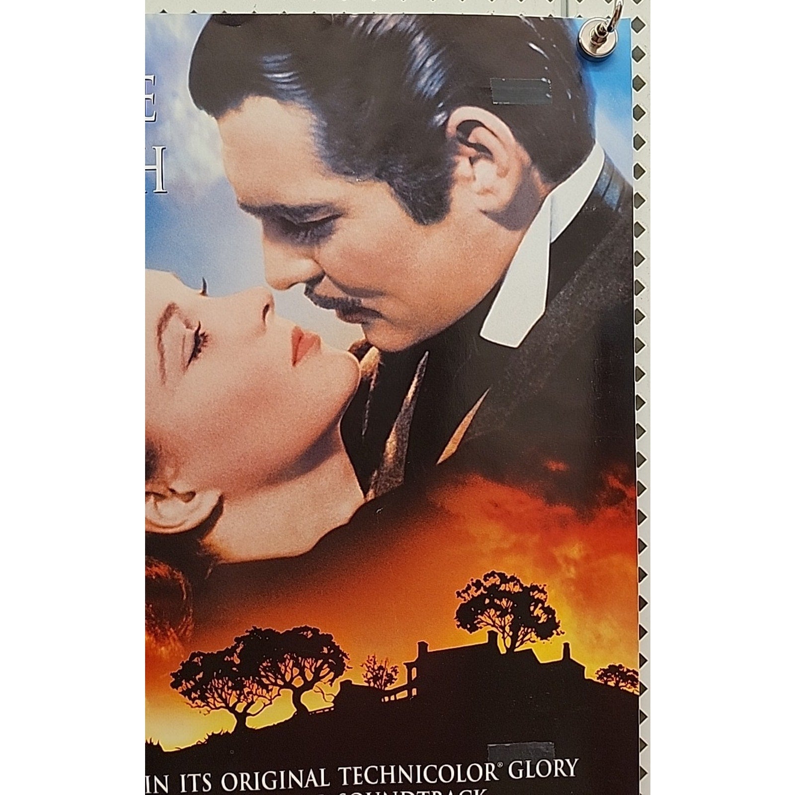 Gone With The Wind Original 13.5x20 Promotional Movie Poster