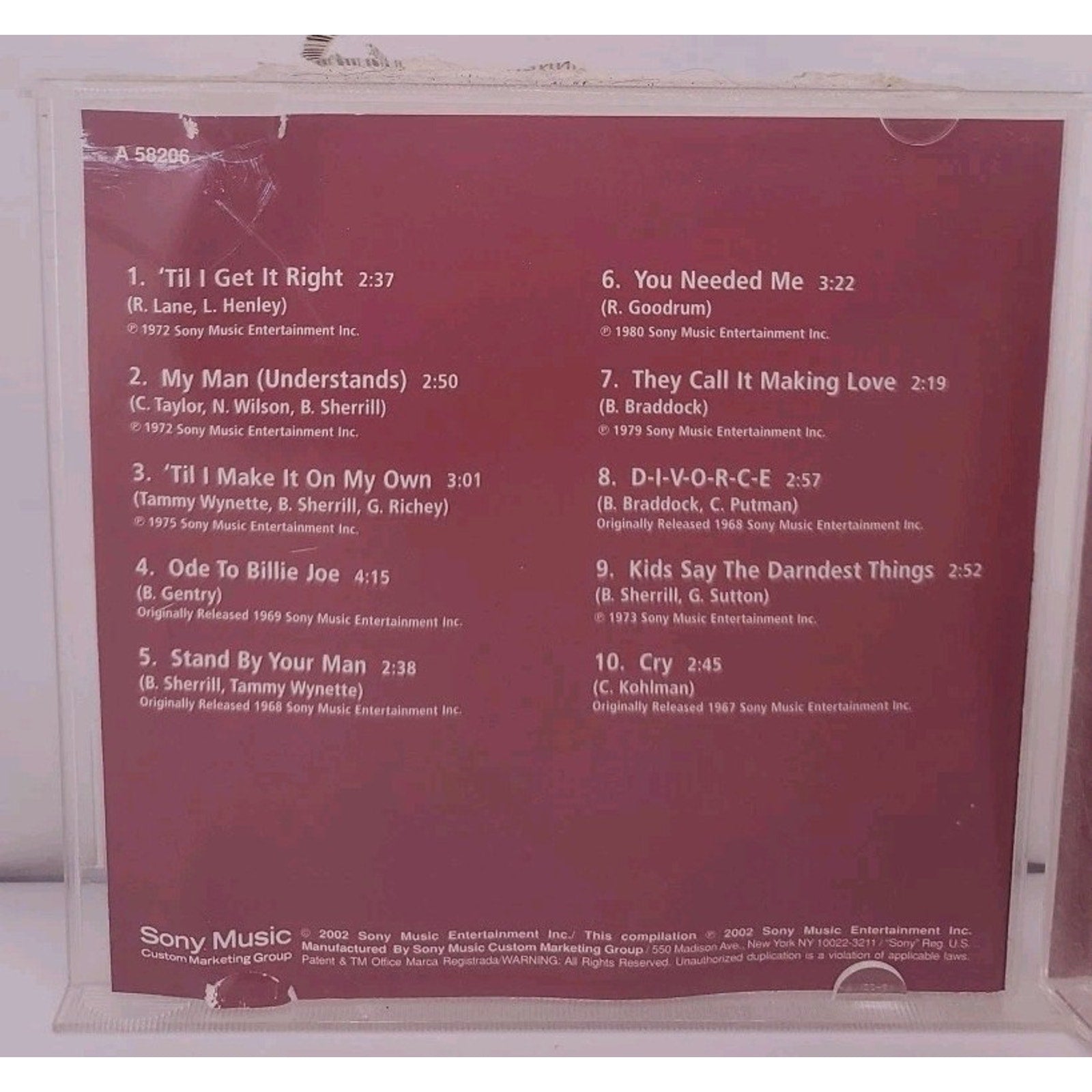 Winners by Tammy Wynette (CD, 2003)