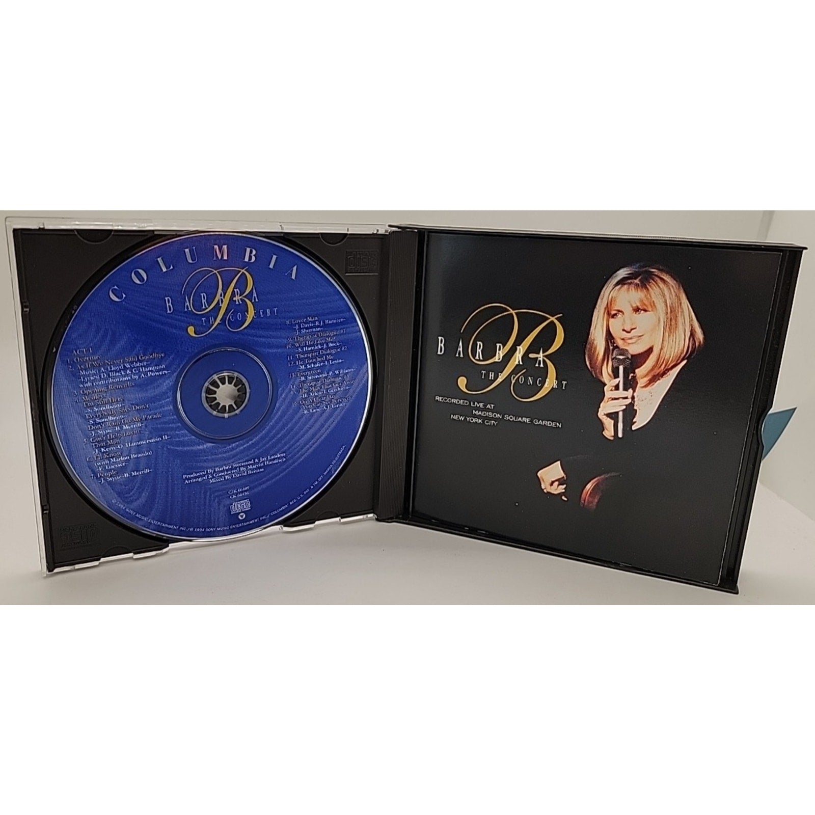 Concert Recorded Live at Madison Square by Barbra Streisand (CD, 1994)