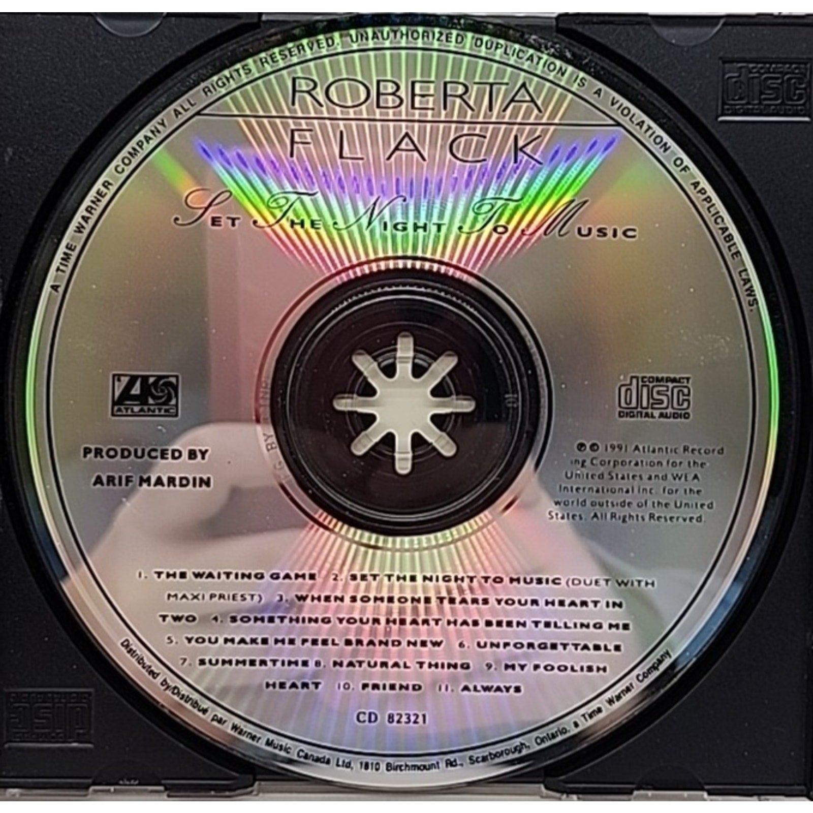 Set the Night to Music by Roberta Flack (CD, 1991)