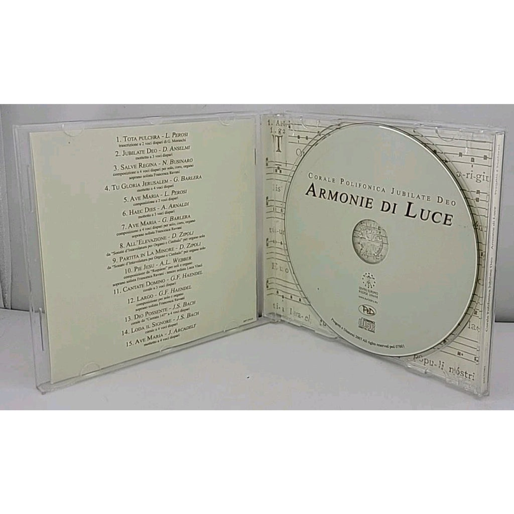 Corale Polifonica Jubilate Deo - Armonie Di Luce CD - Progetti e Dintorni