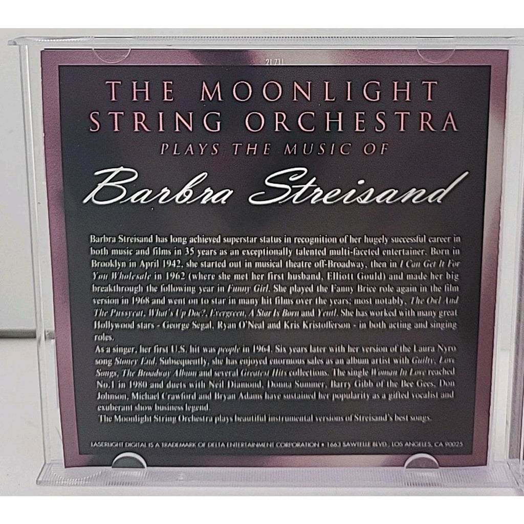 Plays Music of Barbara Streisa by Moonlight String Orchestra (CD, 2000)