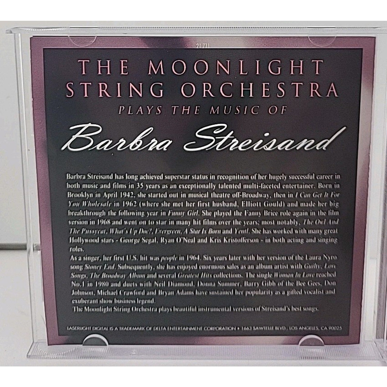 Plays Music of Barbara Streisa by Moonlight String Orchestra (CD, 2000)