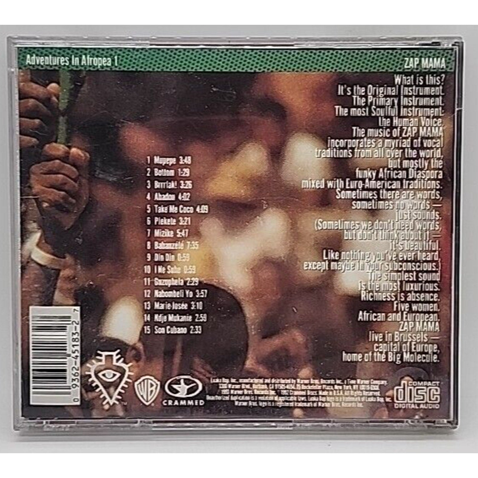 Adventures in Afropea, Vol. 1 by Zap Mama (CD, Warner Bros.)