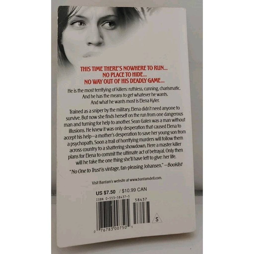 No One to Trust : A Novel by Iris Johansen (2003, Mass Market)