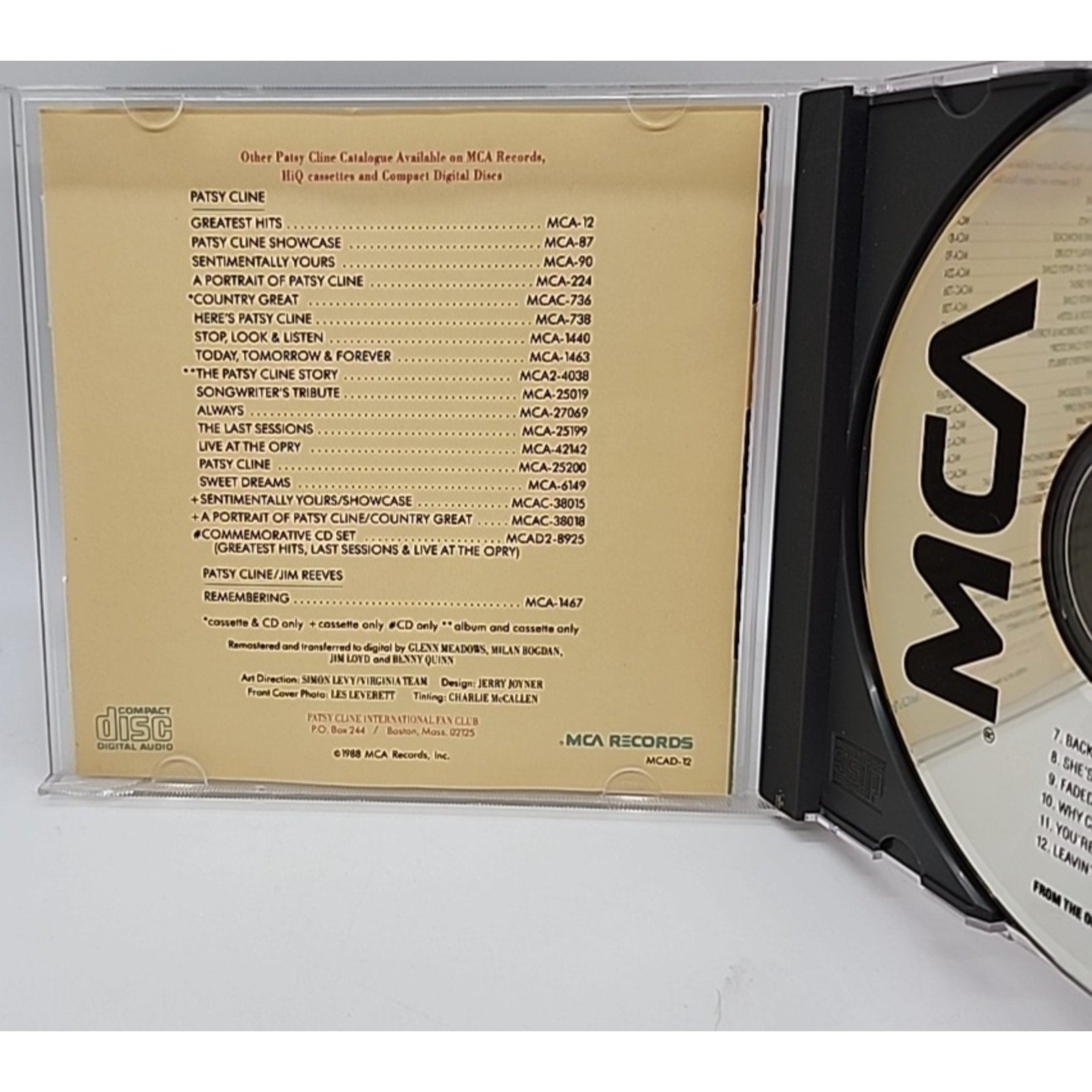 Patsy Cline - 12 Greatest Hits (CD, 1988)