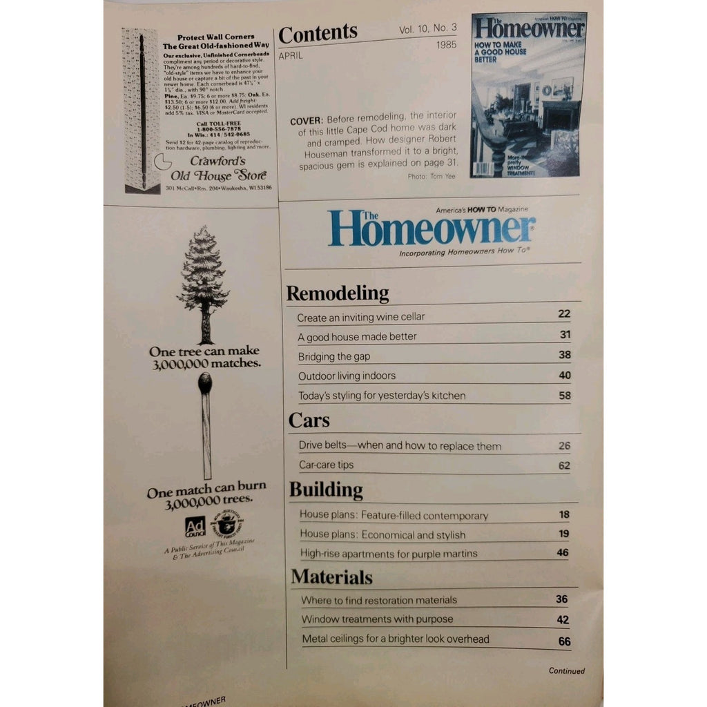 The Homeowner April 1985 Magazine