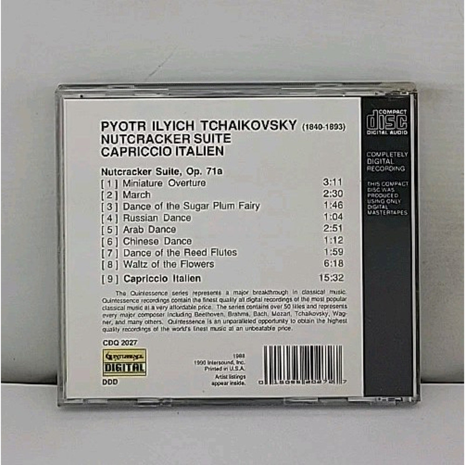 Tchaikovsky Nutcracker Suite / Capriccio Italien Pyotr Ilyich (Music CD)