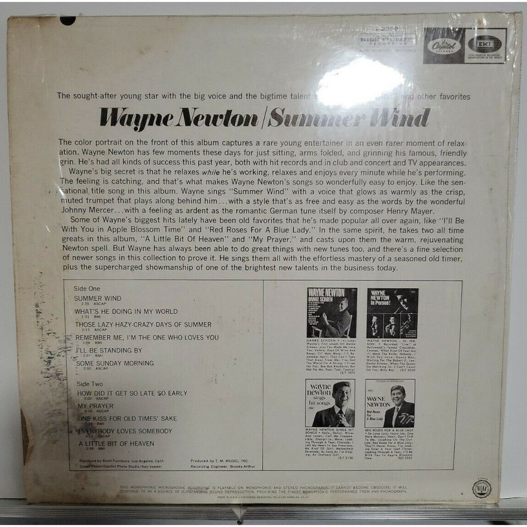 Wayne Newton – Summer Wind (Vinyl)