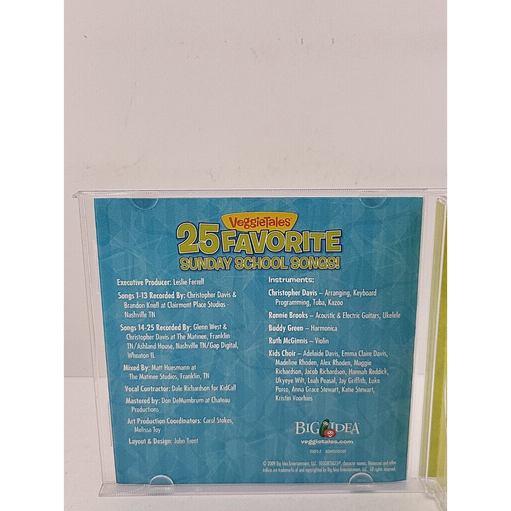 25 Favorite Sunday School Songs by Veggietales (CD, 2009)