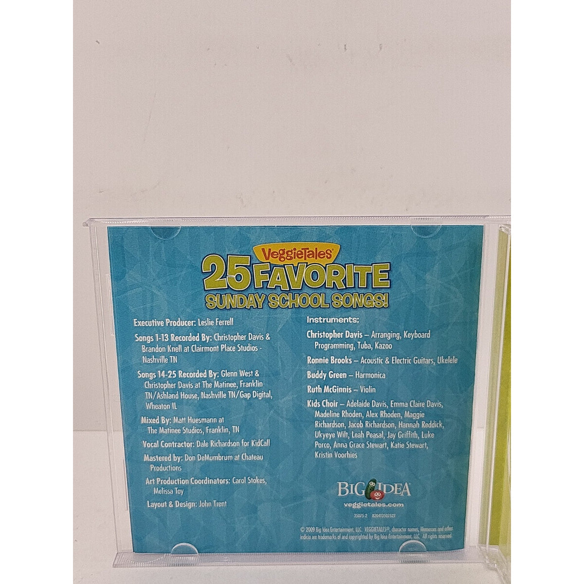 25 Favorite Sunday School Songs by Veggietales (CD, 2009)