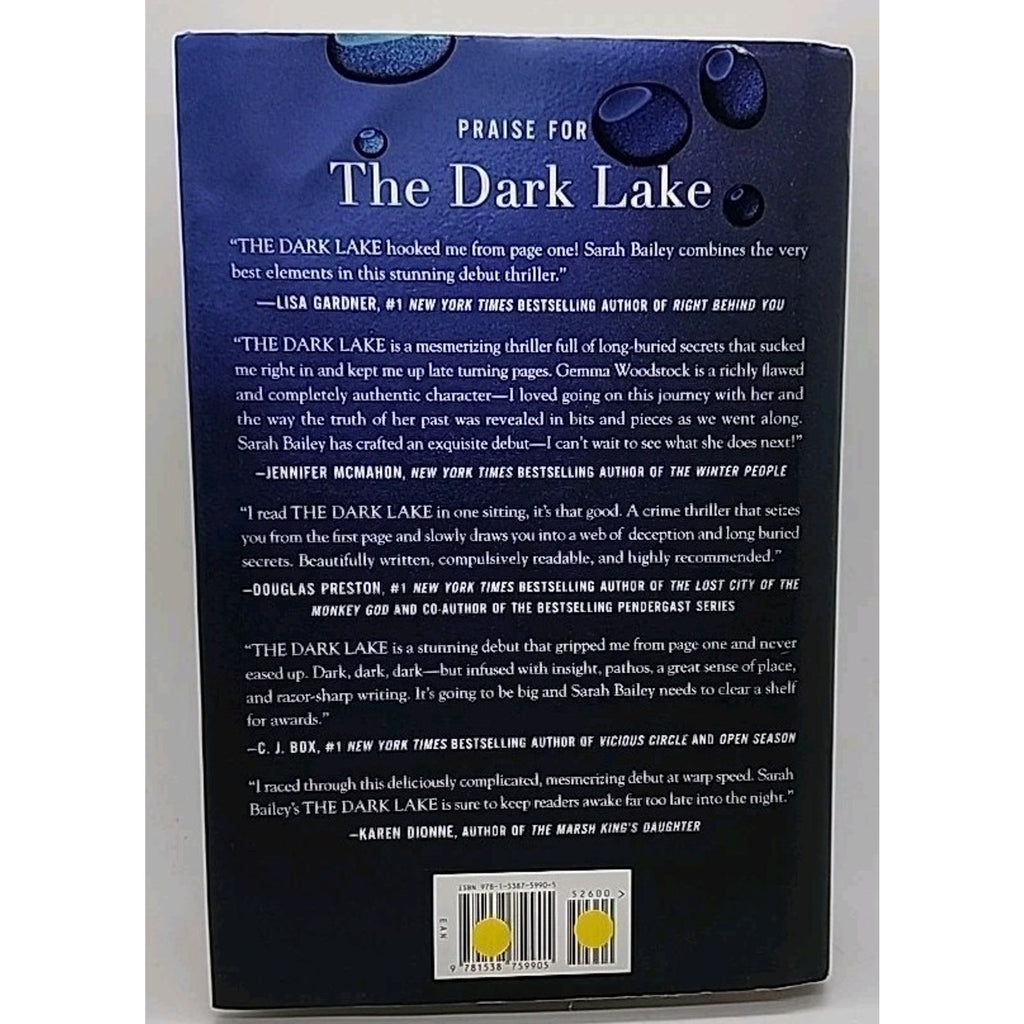 Dark Lake by Sarah Bailey (2017, Hardcover)