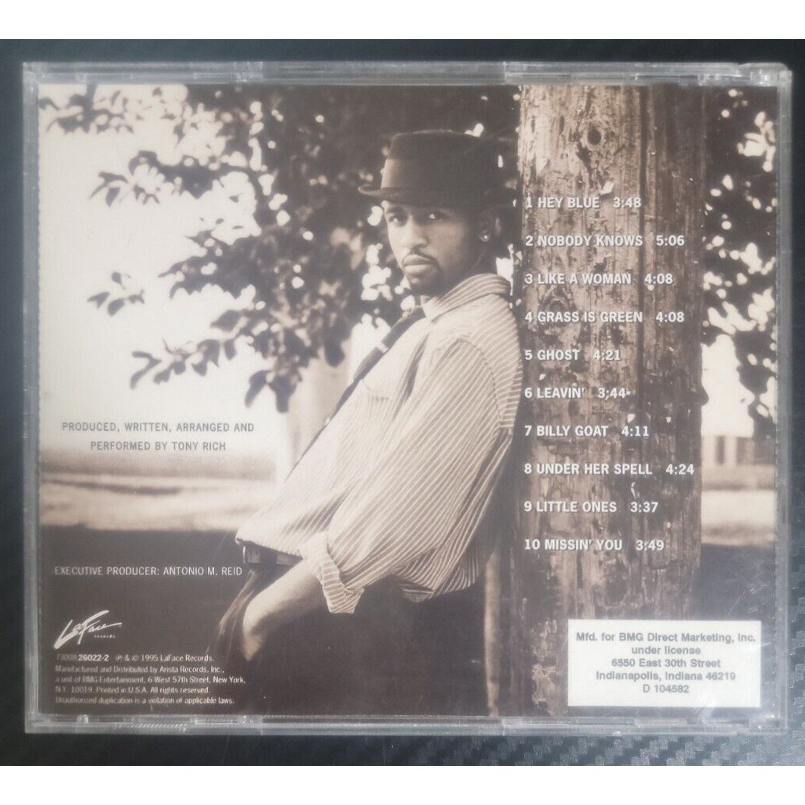 Words by The Tony Rich Project (CD, Jan-1996, BMG (distributor))