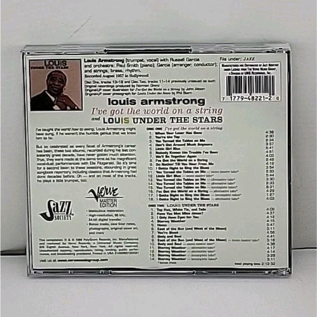 Louis Armstrong I've Got the World on a String CD *Brand New*