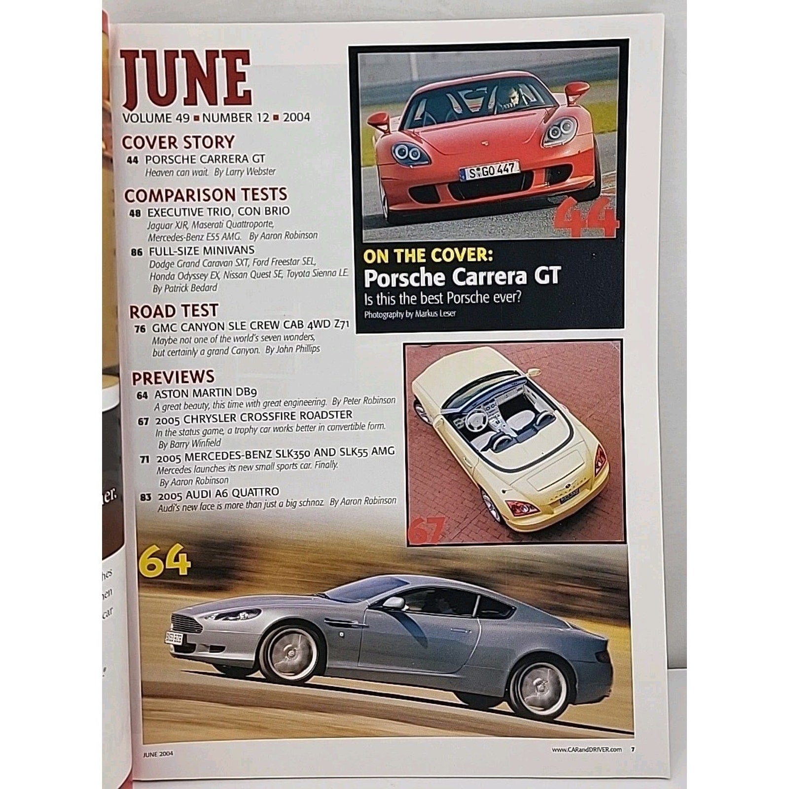 Car And Driver Magazine - June 2004 - Volume 49 Number 12