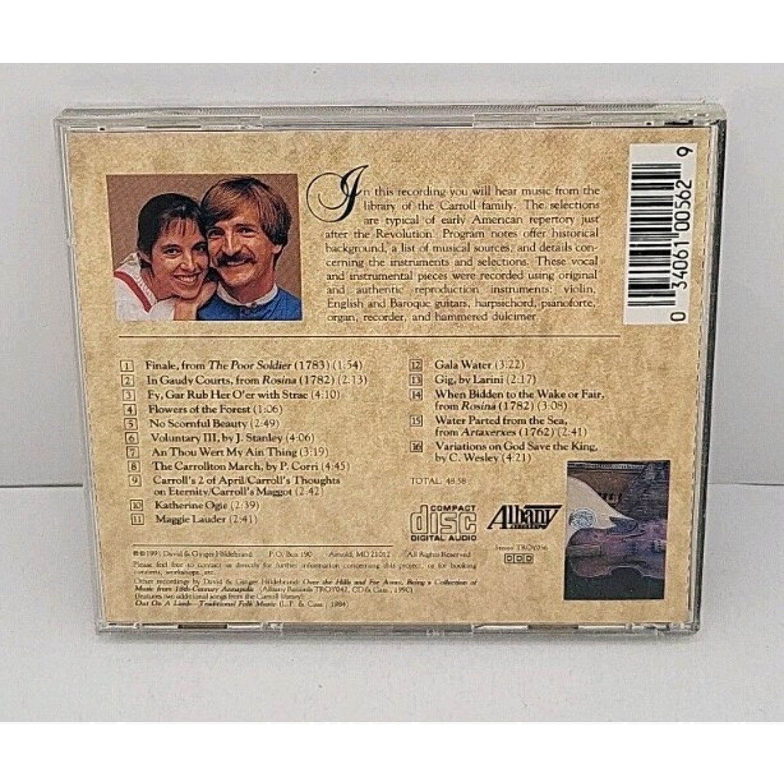 David Hildebrand & Ginger - Music Of The Charles Carroll Fam - CD