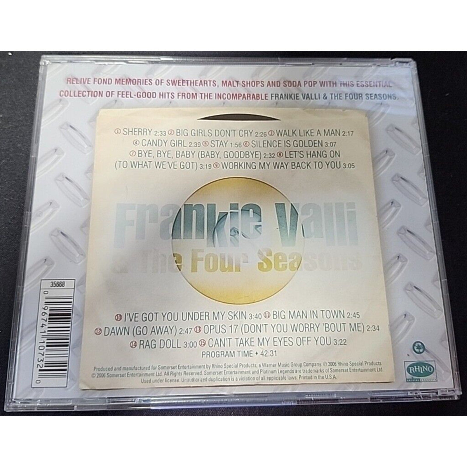 Back to the Diner - Frankie Valli & Four Seasons - (CD)