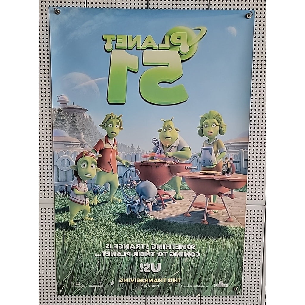 Planet 51 Movie Poster Original DS 27x40 Animation Film 2009 Dwayne Johnson