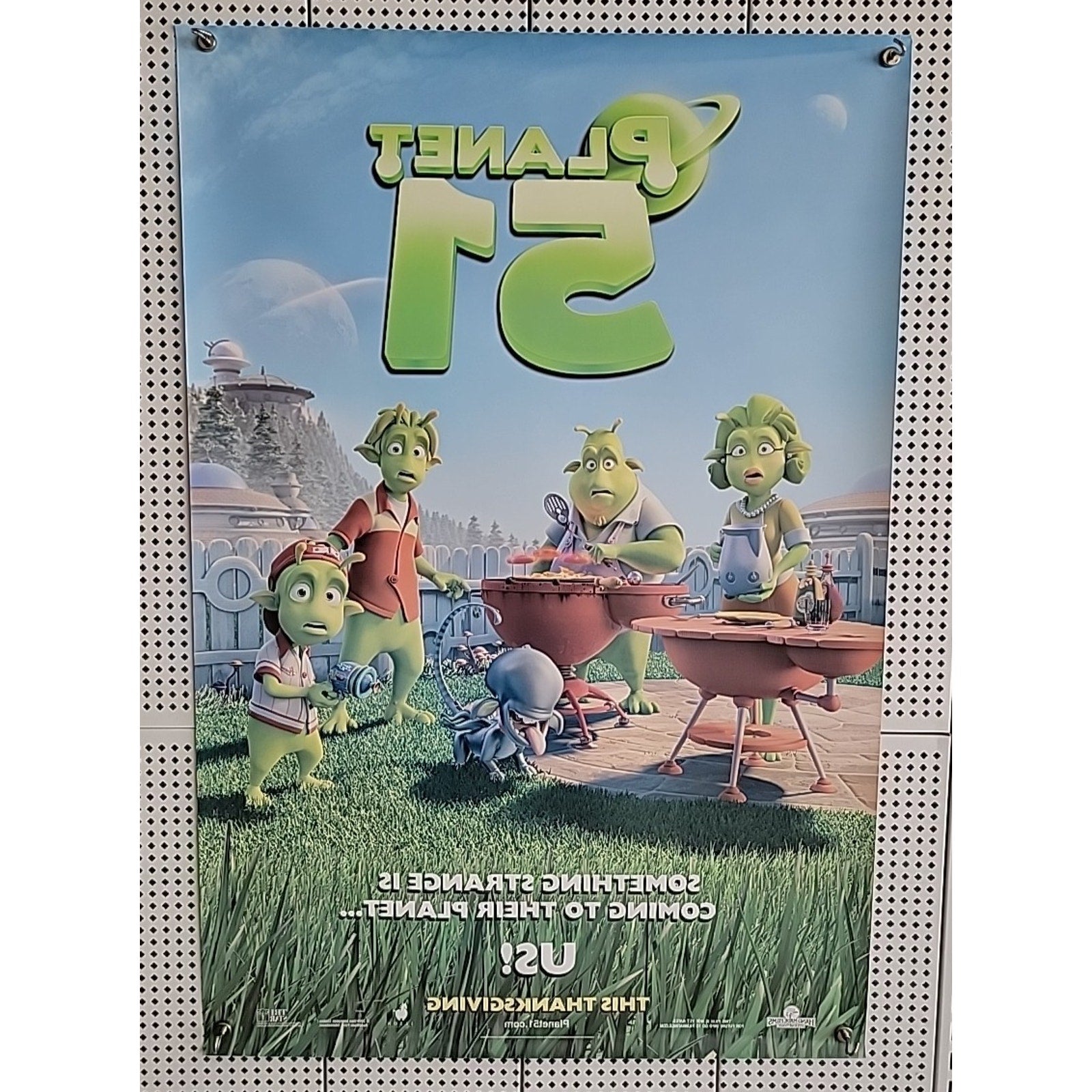Planet 51 Movie Poster Original DS 27x40 Animation Film 2009 Dwayne Johnson