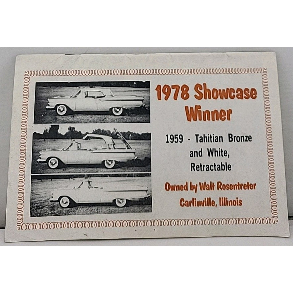 Skyliner Newsletter - Retractable Ford Club #30 - July-August 1978