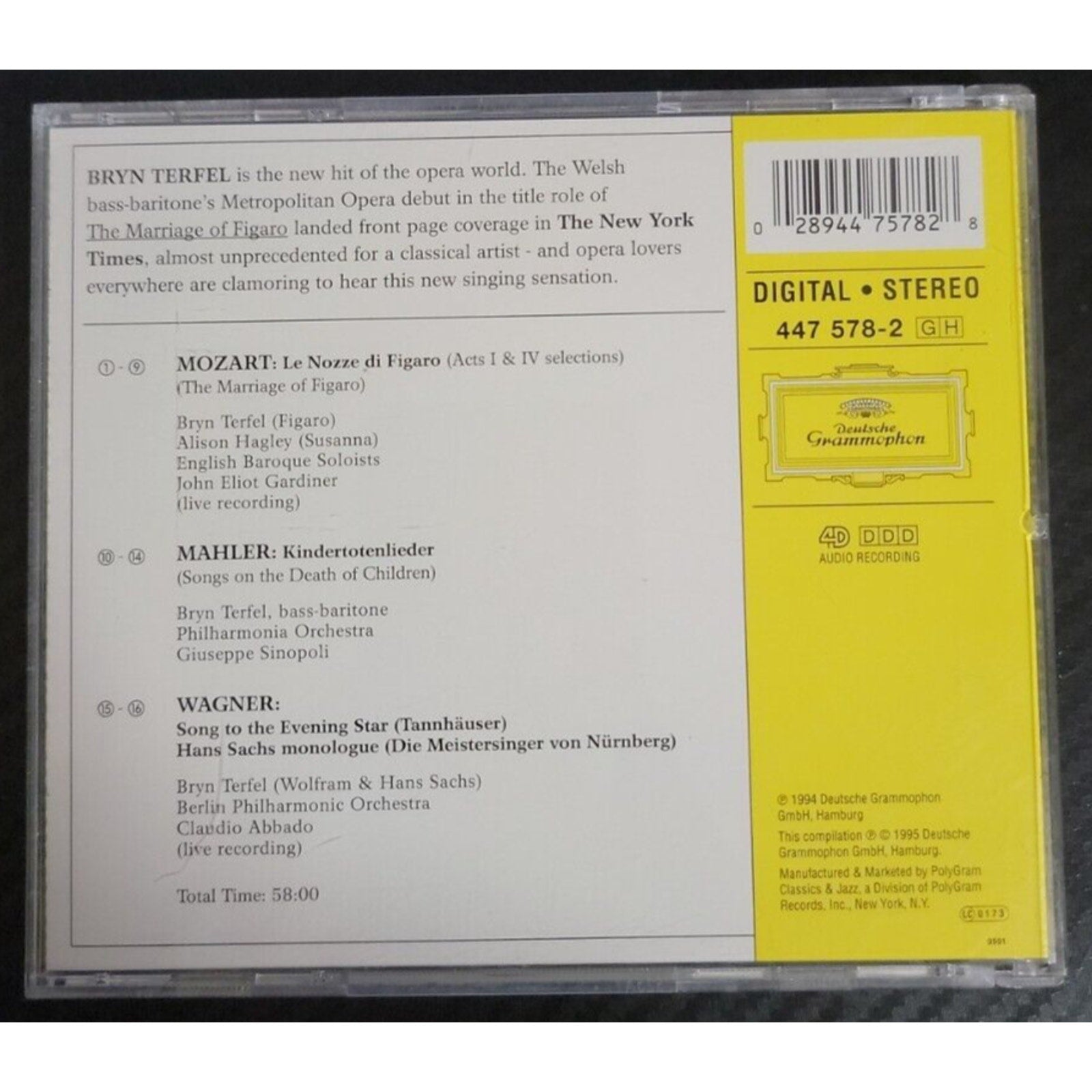 Meet Bryn Terfel by Bryn Terfel (CD, 1995)