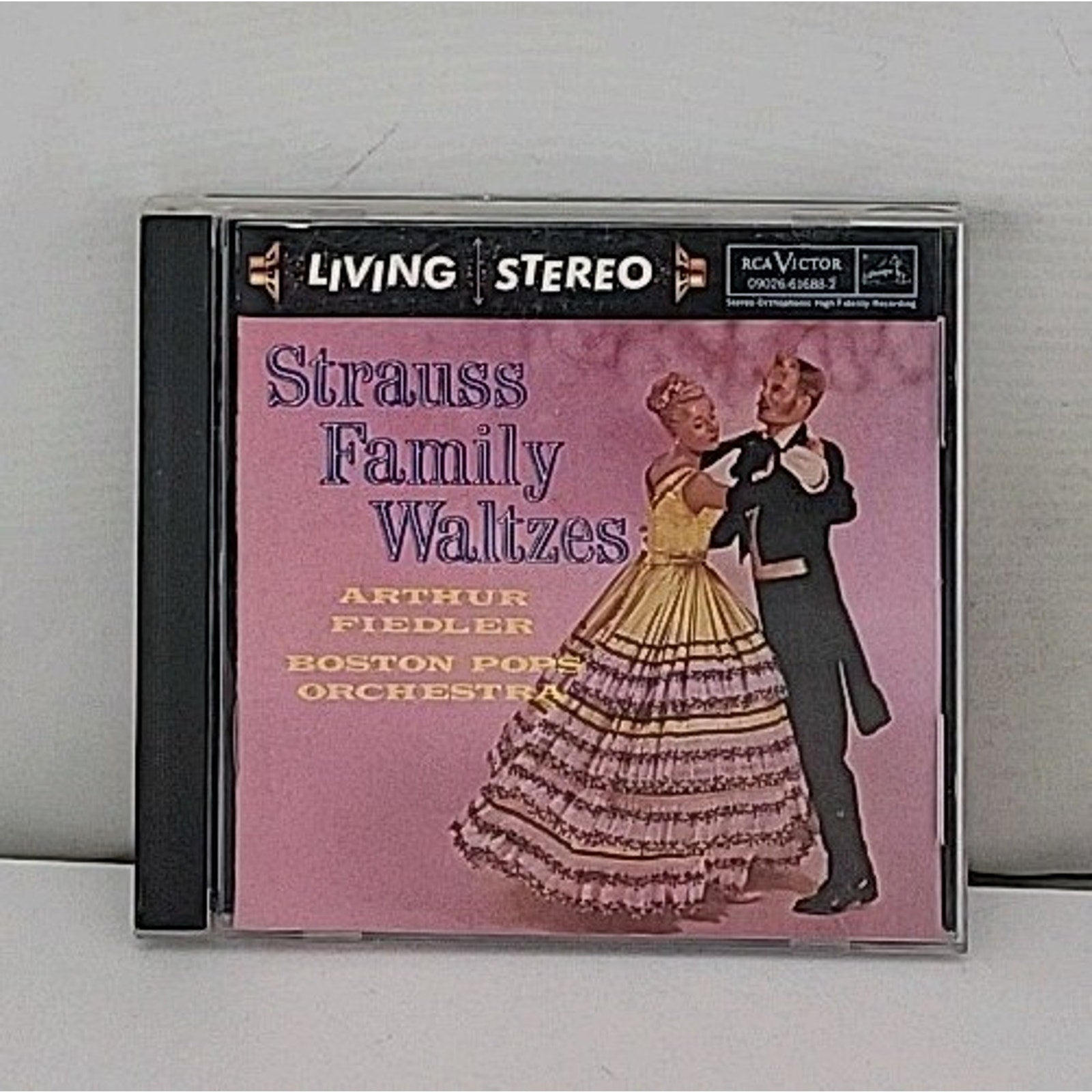 Strauss Family Waltzes By Arthur Fiedler & Boston Pops Orchestra (Audio CD 1994)