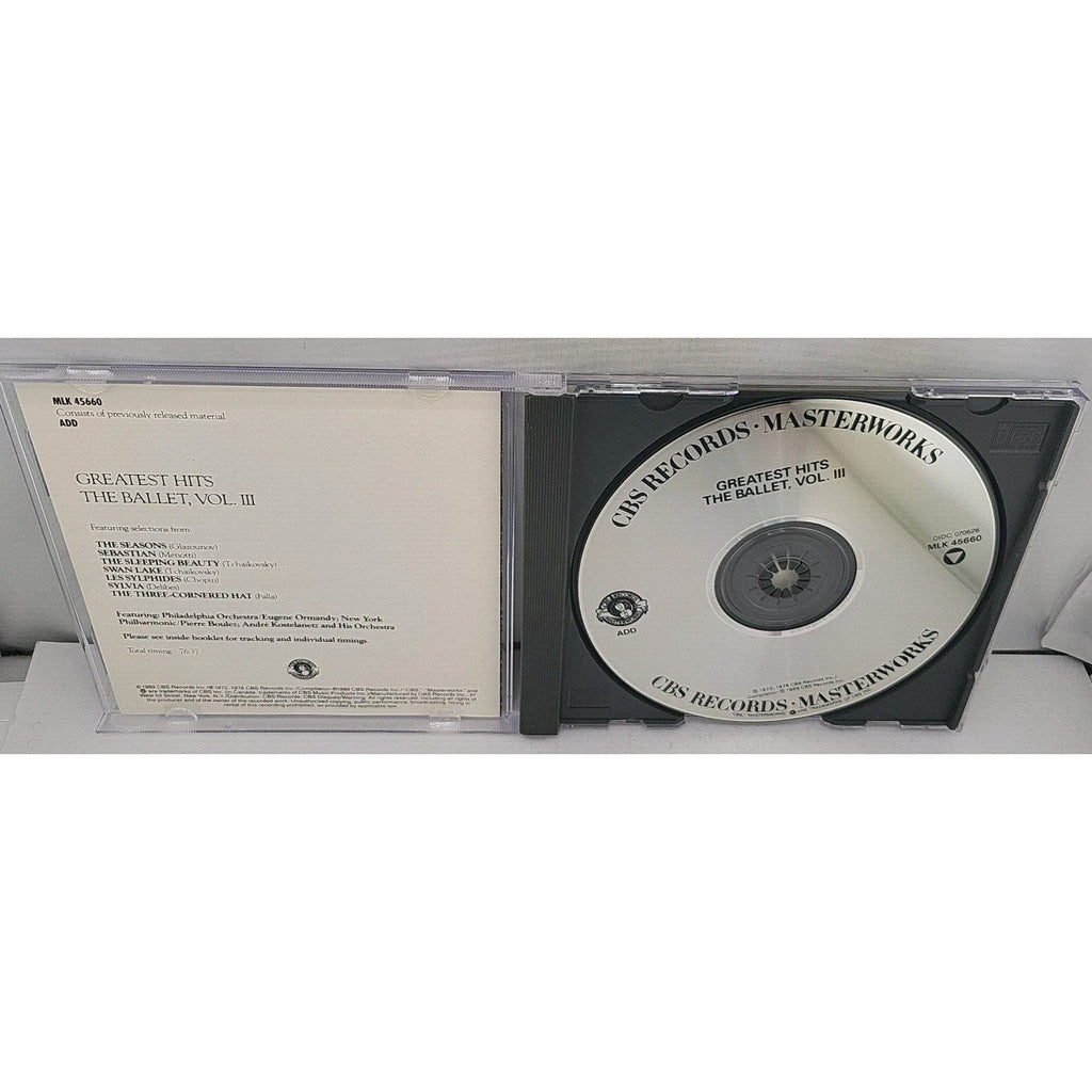 Greatest Hits: Ballet, Vol. 3 (CD 1989 CBS Records) MLK 45660