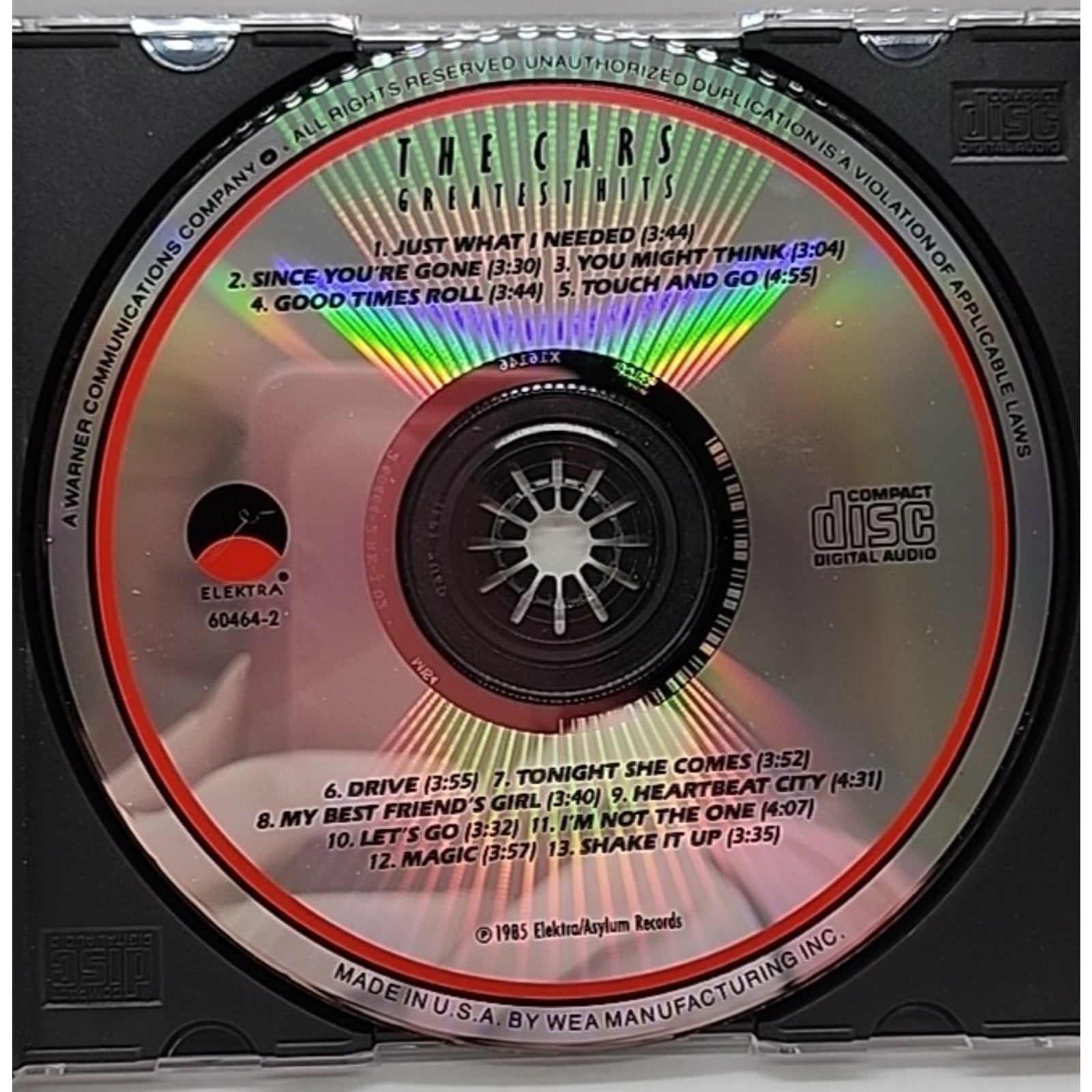 Greatest Hits by Cars (CD, 1985)