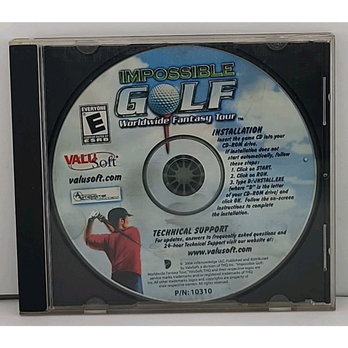 Impossible Golf: Worldwide Fantasy Tour (PC, 2004, ValuSoft) *Disc Only*