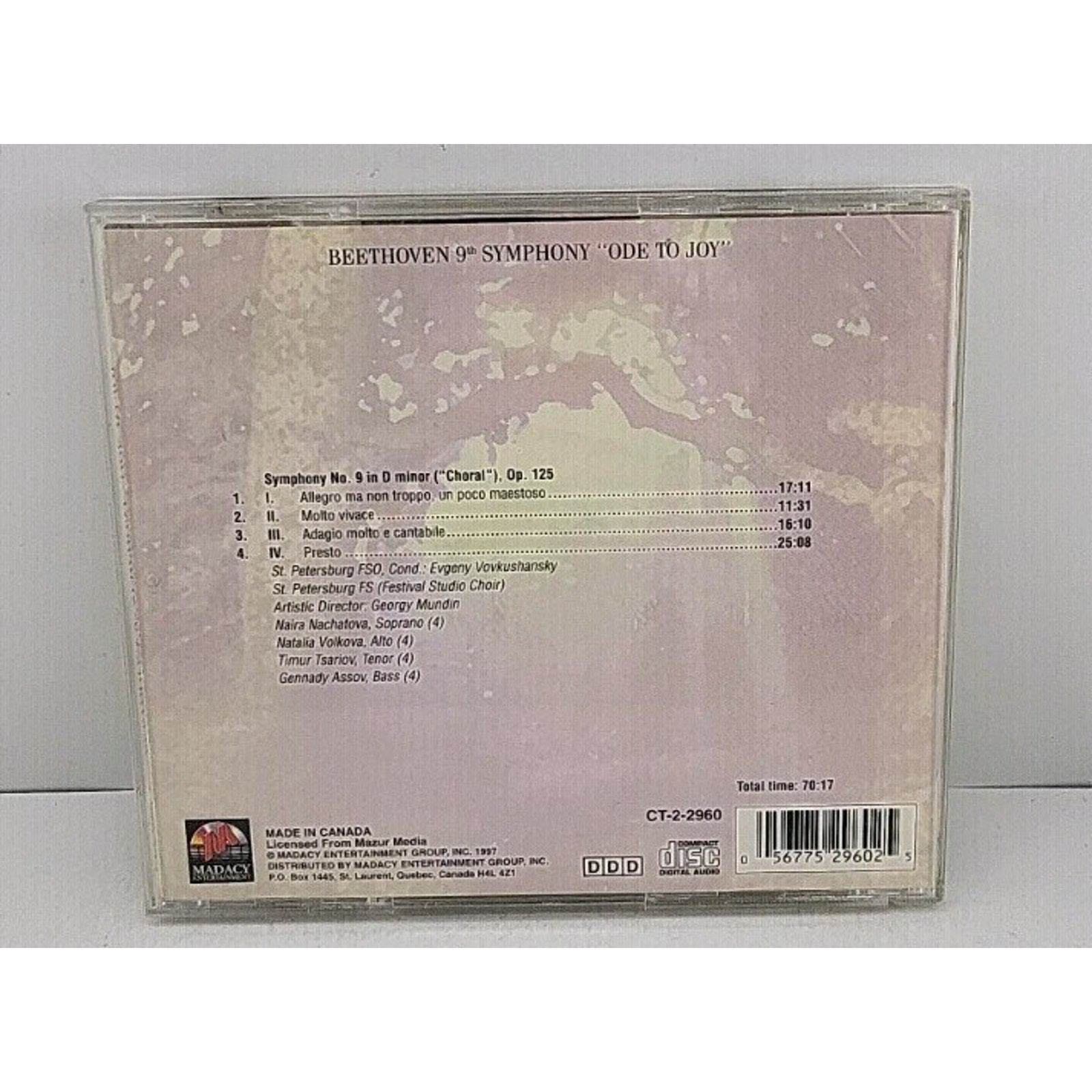 Classical Treasures: Beethoven 9th Symphony - Ode To Joy - CD