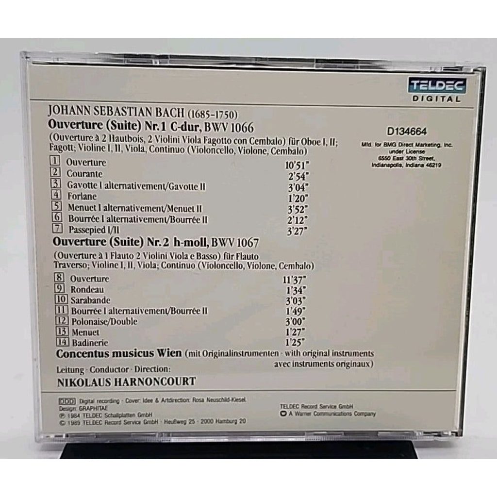 J. S. Bach Overturen Nos 1 & 2 Overtures CD