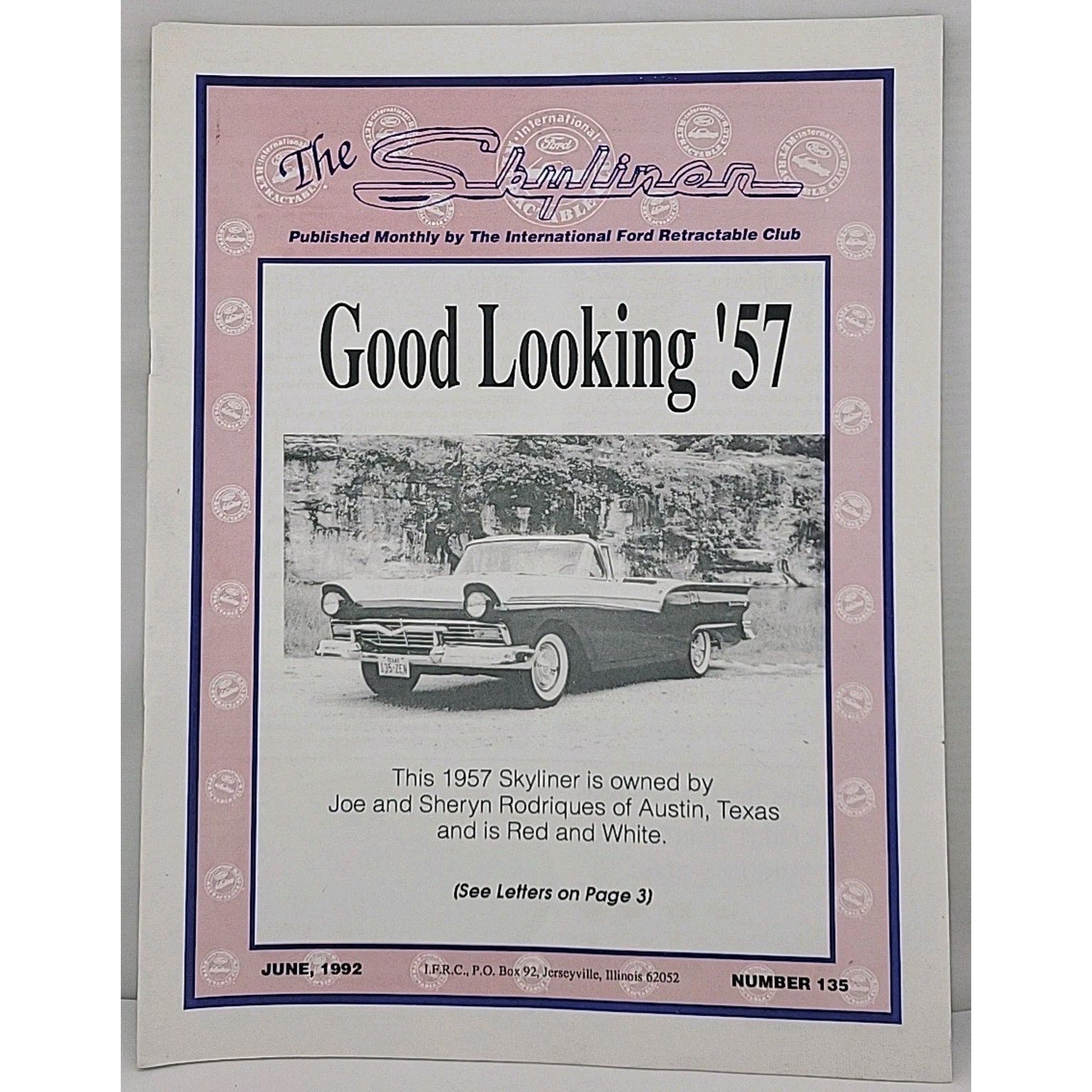 The Skyliner - International Retractable Club - June 1992 Number 135