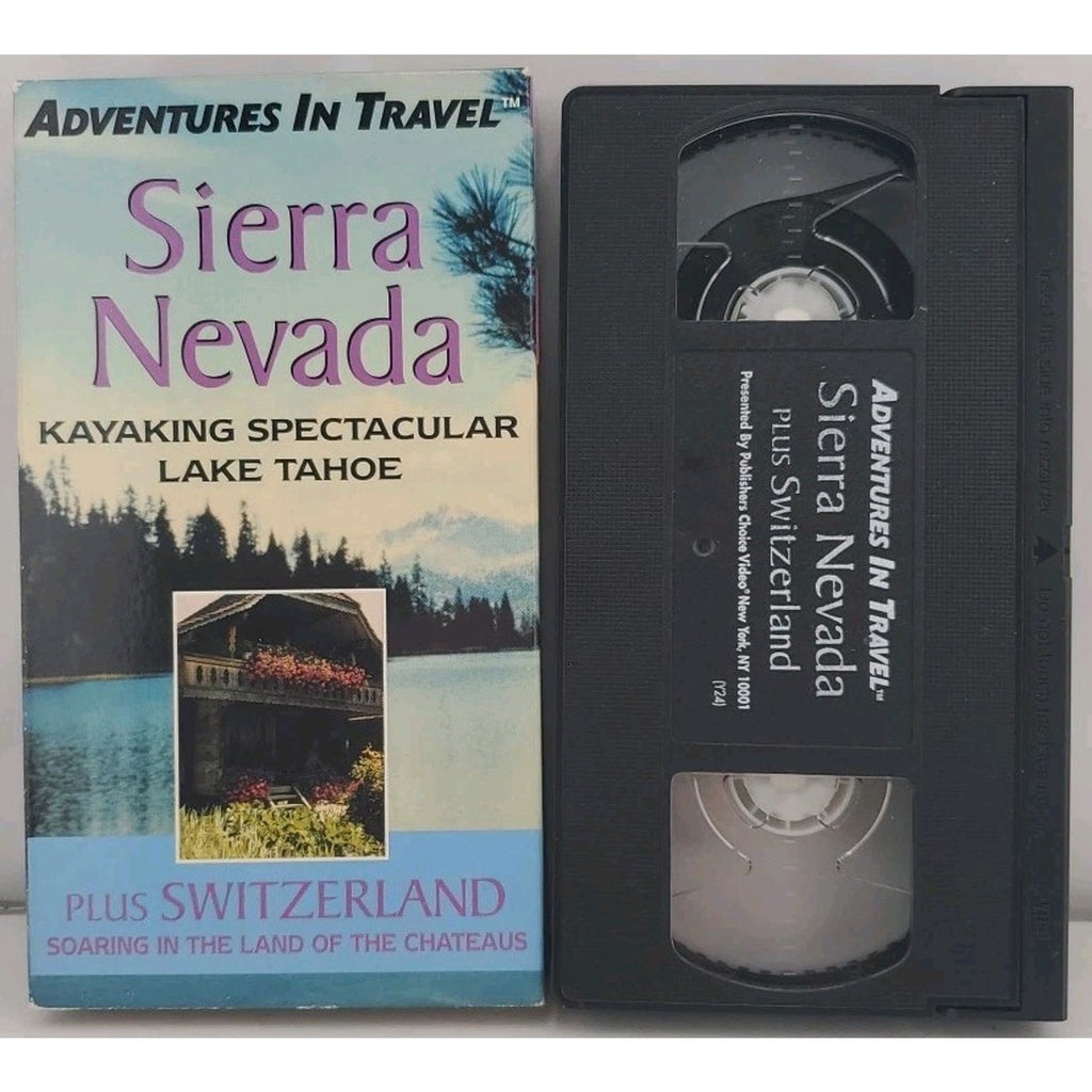 Adventures in Travel Sierra Nevada 1998 Switzerland Kayak Tahoe (VHS)