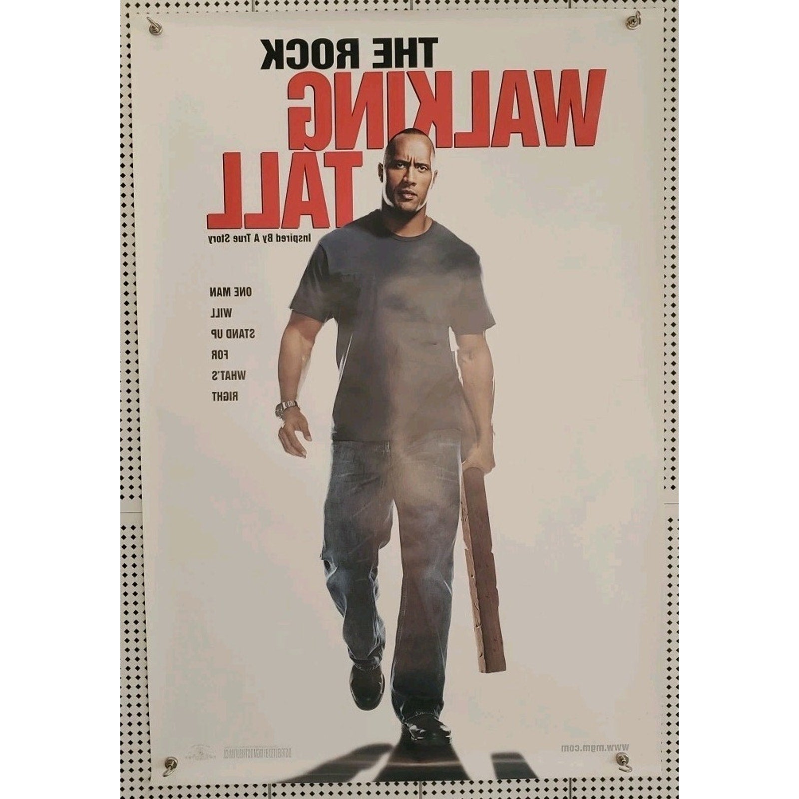 Walking Tall Original Double Sided 27x40 DS Movie Poster Dwayne Johnson