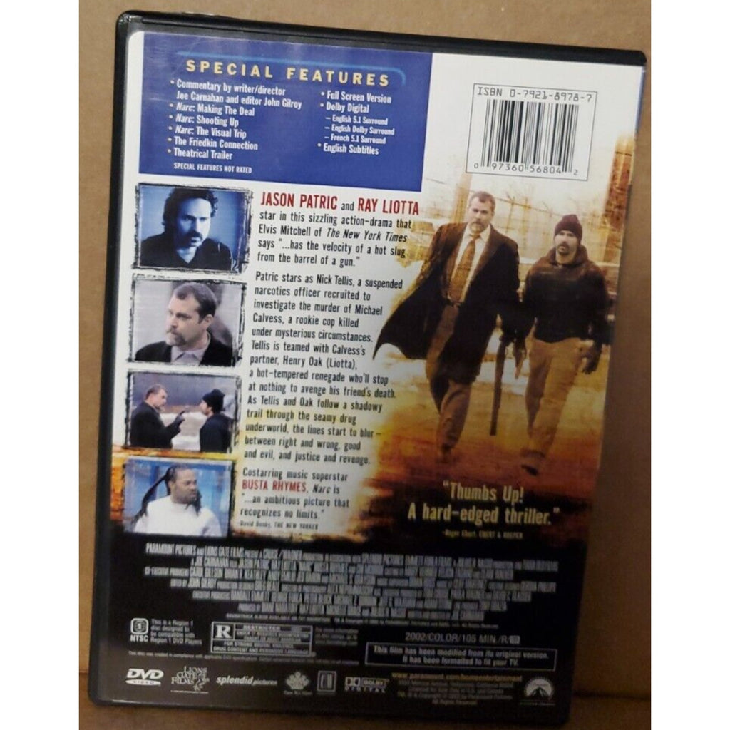 Narc (DVD, 2003, Full Frame)