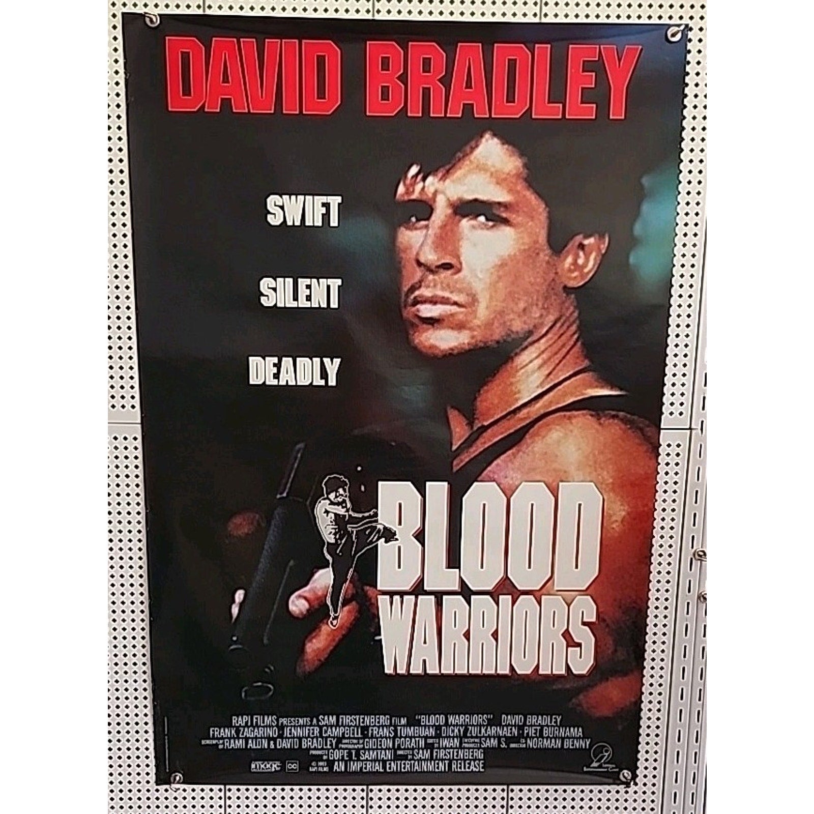 Blood Warriors Original Video Release Poster - David Bradley - 40 x 27 - Rolled